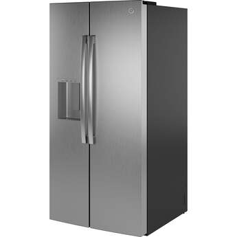 GE 36 Inch 25 Cu. Ft. Standard Depth Side By Side Refrigerator With External Dispenser And Energy Star Rating: Fingerprint Resistant Stainless Steel — thumbnail 20
