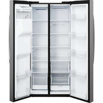 GE 36 Inch 25 Cu. Ft. Standard Depth Side By Side Refrigerator With External Dispenser And Energy Star Rating: Fingerprint Resistant Stainless Steel — thumbnail 25