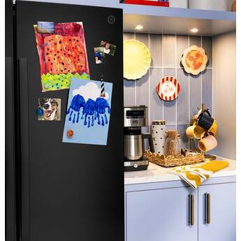 GE 36 Inch 28 Cu. Ft. Standard Depth Refrigerator With External Dispenser, Hidden Hinge And Energy Star Rating: Black — thumbnail 12