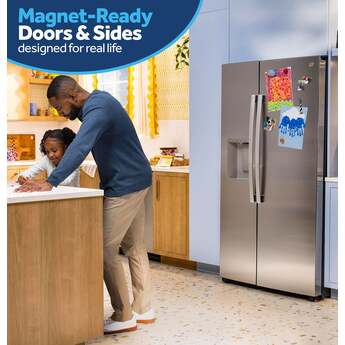 GE 36 Inch 28 Cu. Ft. Standard Depth Refrigerator With External Dispenser, Hidden Hinge And Energy Star Rating: Fingerprint Resistant Stainless Steel — thumbnail 18