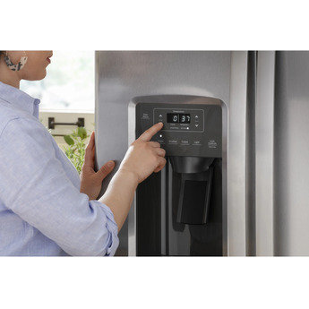 GE GSS23GGPBB 33 Inch Black Freestanding Side by Side Refrigerator — thumbnail 10