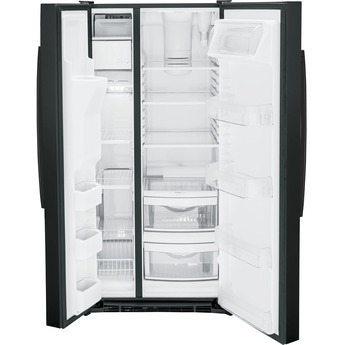 GE GSS23GGPBB 33 Inch Black Freestanding Side by Side Refrigerator — thumbnail 17