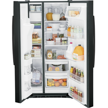 GE GSS23GGPBB 33 Inch Black Freestanding Side by Side Refrigerator — thumbnail 19