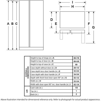 GE GSS23GGPWW 33 Inch White Freestanding Side by Side Refrigerator — thumbnail 8
