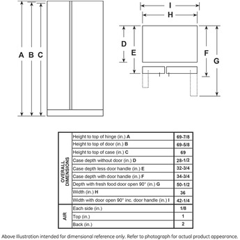 GE GSS25GMPES 36 Inch Slate Freestanding Side by Side Refrigerator — thumbnail 15