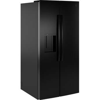 GE 36 Inch Standard Depth Refrigerator With External Dispenser And ADA Compliant Rating: Black — thumbnail 34