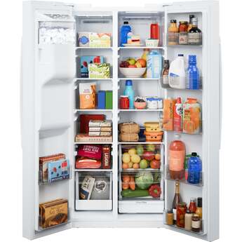 GE 36 Inch Standard Depth Refrigerator With External Dispenser And ADA Compliant Rating: White — thumbnail 26