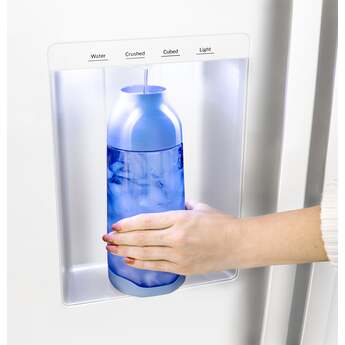 GE 36 Inch Standard Depth Refrigerator With External Dispenser And ADA Compliant Rating: White — thumbnail 32