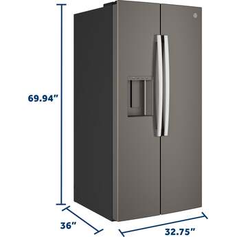 GE 36 Inch Standard Depth Refrigerator With External Dispenser And ADA Compliant Rating: Slate — thumbnail 31