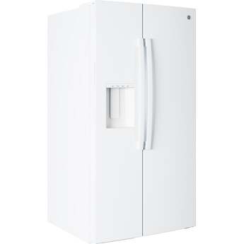 GE 36 Inch 28 Cu. Ft. Standard Depth Refrigerator With External Dispenser, And Hidden Hinge: White — thumbnail 31