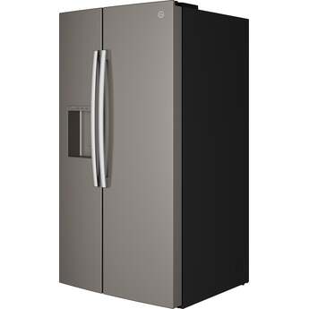 GE 36 Inch 28 Cu. Ft. Standard Depth Refrigerator With External Dispenser, And Hidden Hinge: Slate — thumbnail 32