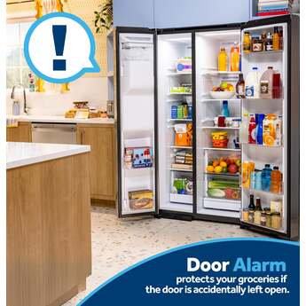 GE 36 Inch 28 Cu. Ft. Standard Depth Refrigerator With External Dispenser, And Hidden Hinge: Fingerprint Resistant Stainless Steel — thumbnail 18