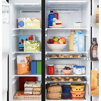GE 36 Inch 28 Cu. Ft. Standard Depth Refrigerator With External Dispenser, And Hidden Hinge: Fingerprint Resistant Stainless Steel — thumbnail 25