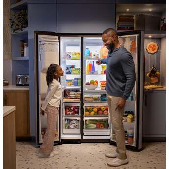 GE 36 Inch 28 Cu. Ft. Standard Depth Refrigerator With External Dispenser, Hidden Hinge And Wifi: Fingerprint Resistant Stainless Steel — thumbnail 15