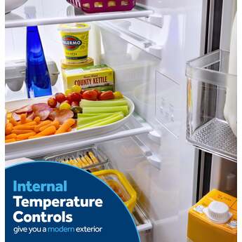 GE 36 Inch 28 Cu. Ft. Standard Depth Refrigerator With External Dispenser, Hidden Hinge And Wifi: Fingerprint Resistant Stainless Steel — thumbnail 17