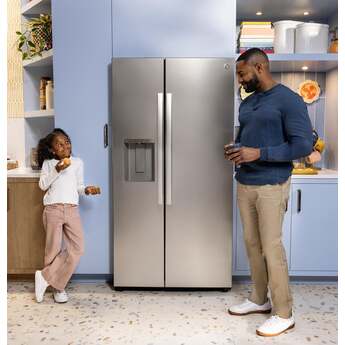 GE 36 Inch 28 Cu. Ft. Standard Depth Refrigerator With External Dispenser, Hidden Hinge And Wifi: Fingerprint Resistant Stainless Steel — thumbnail 19
