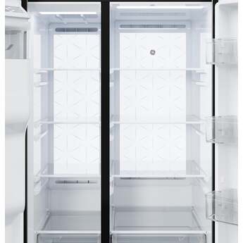 GE 36 Inch 28 Cu. Ft. Standard Depth Refrigerator With External Dispenser, Hidden Hinge And Wifi: Fingerprint Resistant Stainless Steel — thumbnail 22