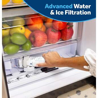 GE 36 Inch 28 Cu. Ft. Standard Depth Refrigerator With External Dispenser, Hidden Hinge And Wifi: Fingerprint Resistant Stainless Steel — thumbnail 23