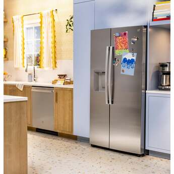 GE 36 Inch 28 Cu. Ft. Standard Depth Refrigerator With External Dispenser, Hidden Hinge And Wifi: Fingerprint Resistant Stainless Steel — thumbnail 28