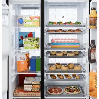 GE 36 Inch 28 Cu. Ft. Standard Depth Refrigerator With External Dispenser, Hidden Hinge And Wifi: Fingerprint Resistant Stainless Steel — thumbnail 32