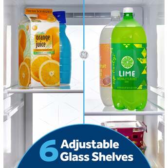 GE 36 Inch 28 Cu. Ft. Standard Depth Refrigerator With External Dispenser, Hidden Hinge And Wifi: Fingerprint Resistant Stainless Steel — thumbnail 6