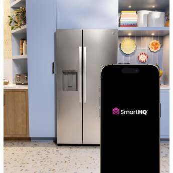 GE 36 Inch 28 Cu. Ft. Standard Depth Refrigerator With External Dispenser, Hidden Hinge And Wifi: Fingerprint Resistant Stainless Steel — thumbnail 7
