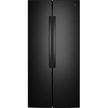 GE 36 Inch 25 Cu. Ft. Standard Depth Refrigerator: Black