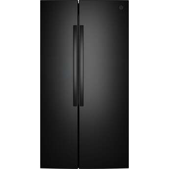 GE 36 Inch 29 Cu. Ft. Standard Depth Refrigerator: Black