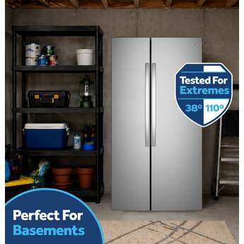 GE 36 Inch 29 Cu. Ft. Standard Depth Refrigerator: Fingerprint Resistant Stainless Steel — thumbnail 13
