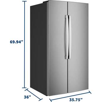 GE 36 Inch 29 Cu. Ft. Standard Depth Refrigerator: Fingerprint Resistant Stainless Steel — thumbnail 15