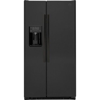 GE 36" 21.9 cu. ft. Black Counter Depth Side-by-Side Refrigerator - ADA Compliant