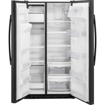 GE 36" 21.9 cu. ft. Black Counter Depth Side-by-Side Refrigerator - ADA Compliant — thumbnail 3