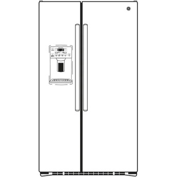GE 36" 21.9 cu. ft. Black Counter Depth Side-by-Side Refrigerator - ADA Compliant — thumbnail 4