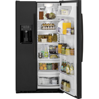 GE 36" 21.9 cu. ft. Black Counter Depth Side-by-Side Refrigerator - ADA Compliant — thumbnail 8