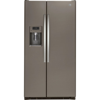 GE 36" 21.9 cu. ft. Slate Counter Depth Side-by-Side Refrigerator - ADA Compliant