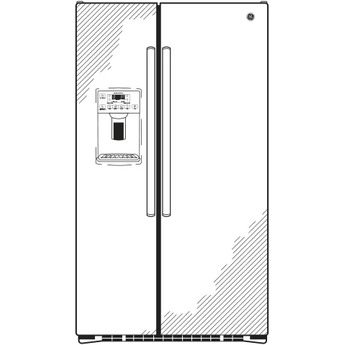 GE 36" 21.9 cu. ft. Stainless Steel Counter Depth Side-by-Side Refrigerator - ADA Compliant — thumbnail 5