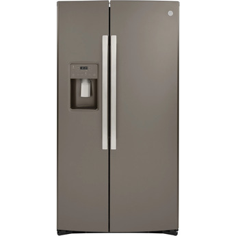 GE 36" 21.8 cu.ft. Slate Counter Depth Side-by-Side Refrigerator