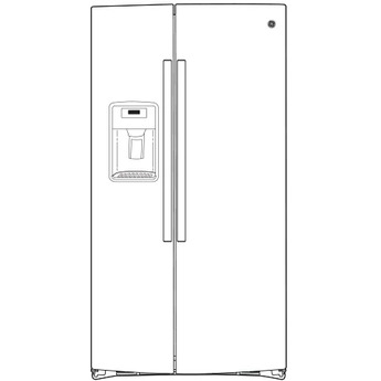 GE 36" 21.8 cu.ft. Slate Counter Depth Side-by-Side Refrigerator — thumbnail 12