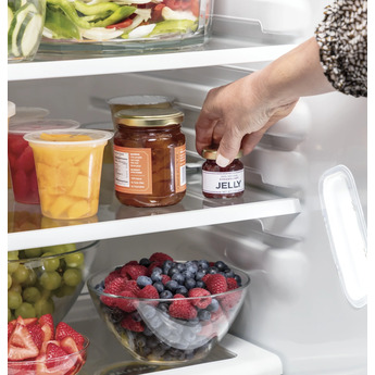 GE 36" 21.8 cu.ft. Slate Counter Depth Side-by-Side Refrigerator — thumbnail 2