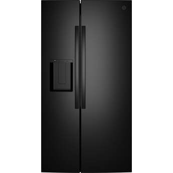 GE 36 Inch 24 Cu. Ft. Counter Depth Refrigerator: Black