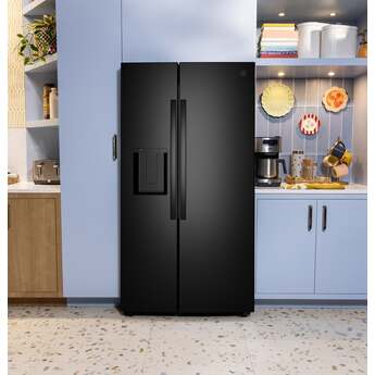 GE 36 Inch 24 Cu. Ft. Counter Depth Refrigerator: Black — thumbnail 14