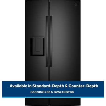 GE 36 Inch 24 Cu. Ft. Counter Depth Refrigerator: Black — thumbnail 17