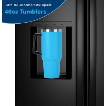 GE 36 Inch 24 Cu. Ft. Counter Depth Refrigerator: Black — thumbnail 24