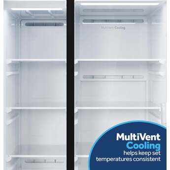 GE 36 Inch 24 Cu. Ft. Counter Depth Refrigerator: Black — thumbnail 8