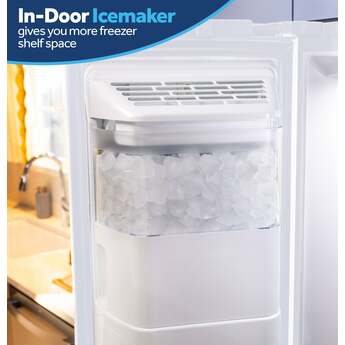 GE 36 Inch 24 Cu. Ft. Counter Depth Refrigerator: White — thumbnail 21