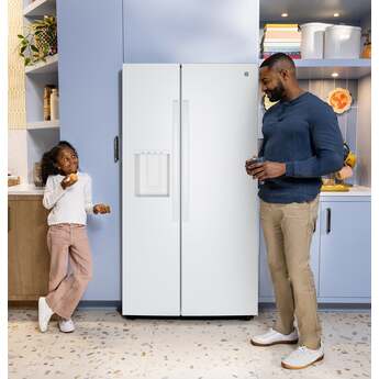 GE 36 Inch 24 Cu. Ft. Counter Depth Refrigerator: White — thumbnail 4