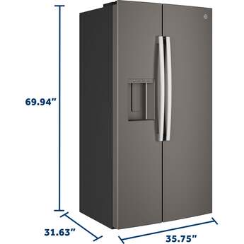 GE 36 Inch 24 Cu. Ft. Counter Depth Refrigerator: Slate — thumbnail 15