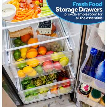 GE 36 Inch 24 Cu. Ft. Counter Depth Refrigerator: Slate — thumbnail 4