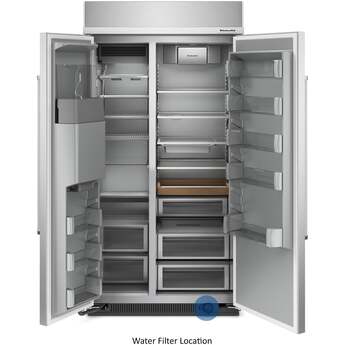 KitchenAid KBSD702MSS 25.1 Cu. Ft. 42" Built-In Side-by-Side Refrigerator Stainless Steel — thumbnail 5