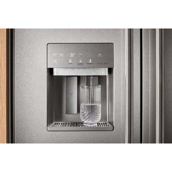 KitchenAid KBSD736SPS 20.8 Cu. Ft. 36" Built-In Side-by-Side Refrigerator features Exterior Water and Ice Dispenser Stainless Steel with PrintShield Finish — thumbnail 5